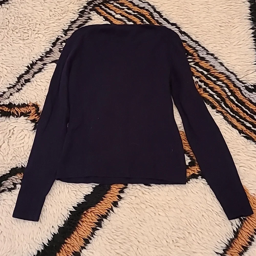 Aubergine Cashmere Sweater - Picture 4 of 6